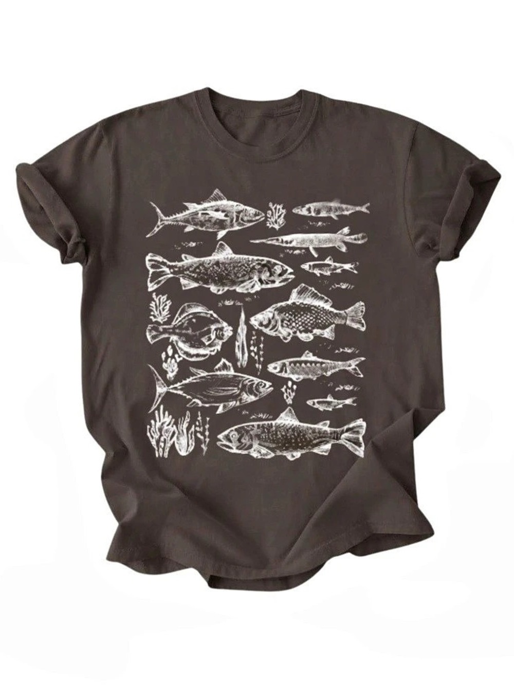 Fish Species Scientific Illustration Nature Art Gildan T-Shirt